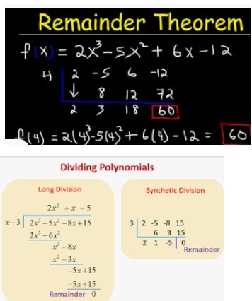 Dividing Polynomials and Remainder Theorem In Class - Quizizz