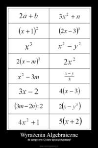 modelowanie algebraiczne Fiszki - Quizizz