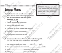 Linking Verbs - Grade 3 - Quizizz