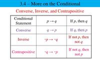 Conditional Statements Inverse Converse Contrapositive Problems Answers For Quizzes And 