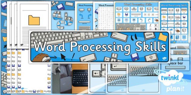 word processing task associated