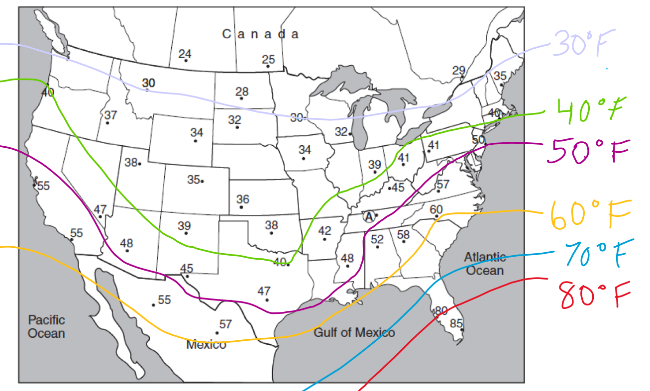 On A Weather Map An Isobar Connects Places With The Same Weather Maps | Science - Quizizz