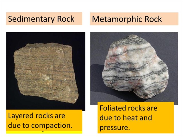 metamorphic rock layers