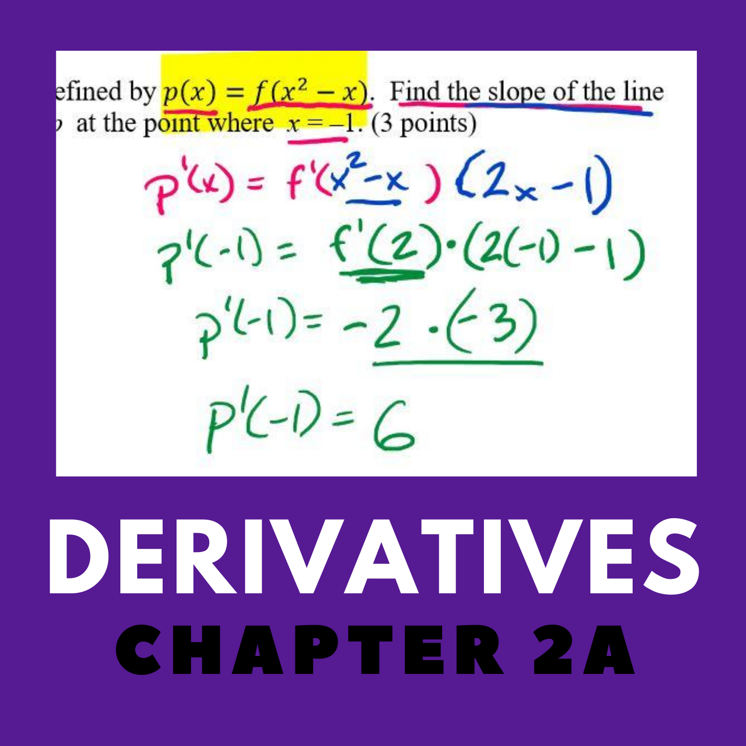 chain rule - Grade 11 - Quizizz