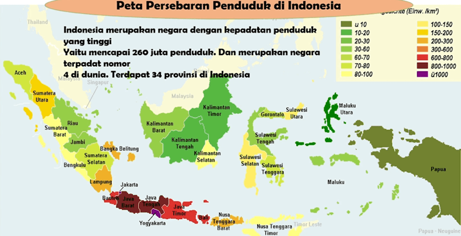 Persebaran penduduk indonesia belum merata
