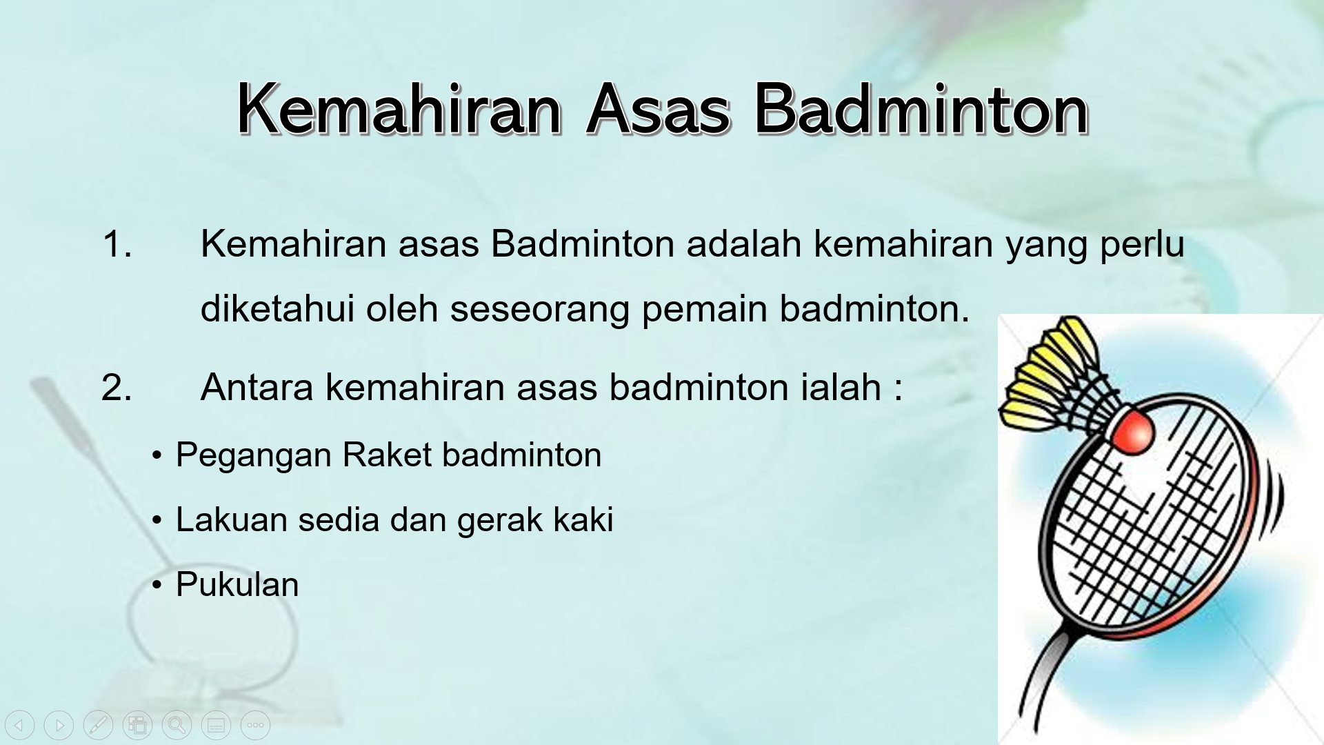 Kemahiran badminton