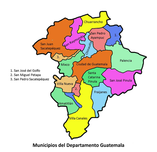 Municipios Del Departamento De Guatemala Quizizz 9488