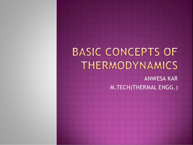 CONCEPTS OF THERMODYNAMICS | Quizizz