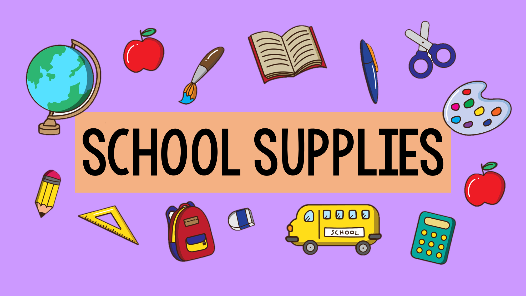 School supplies | 1.1K jugadas | Quizizz