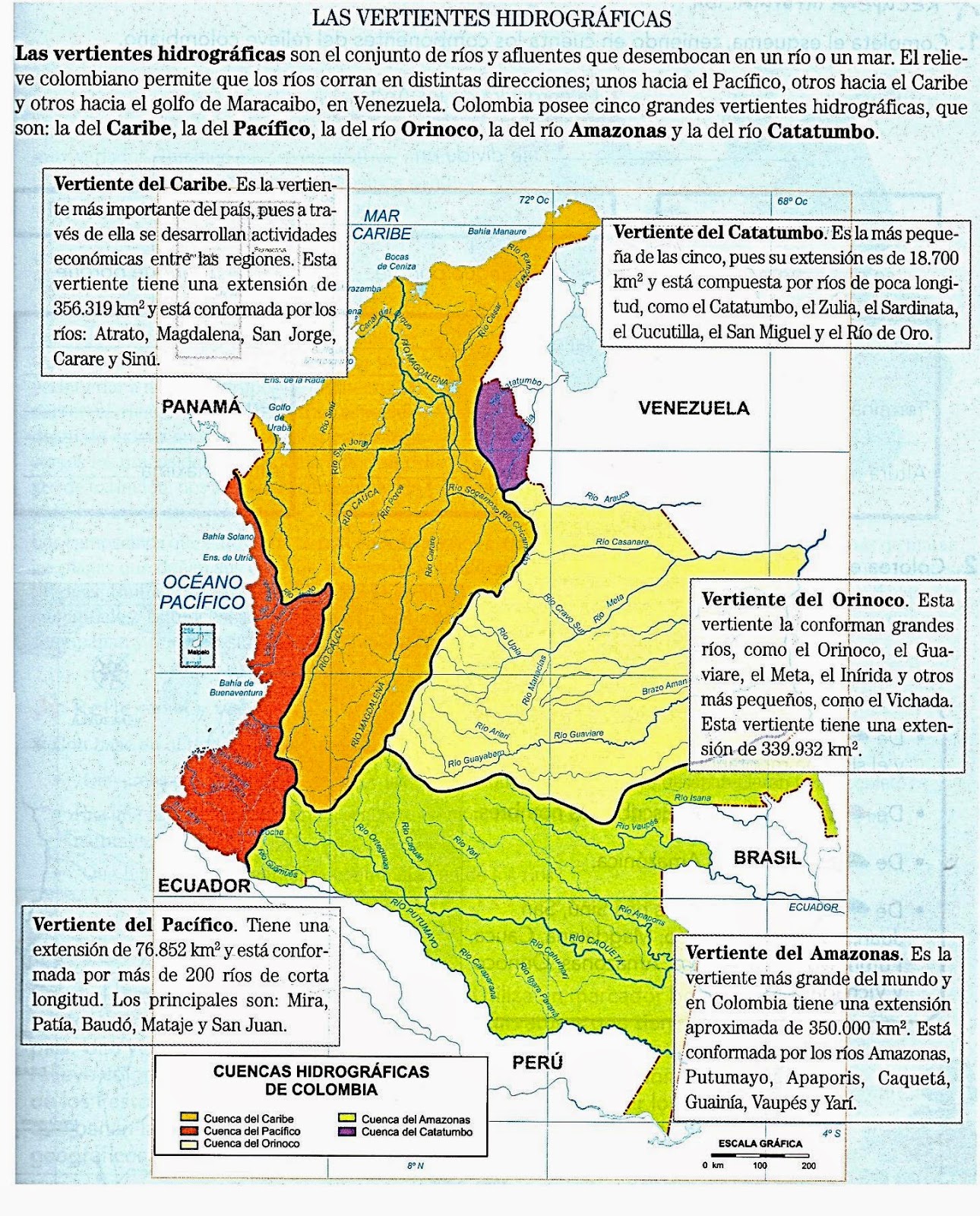 Hidrografia Colombiana Cuenca Hidrografica Mapa De Colombia Colombia Sexiz Pix 3170