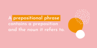 Prepositional Phrases - Class 11 - Quizizz