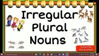 Plural Nouns - Year 7 - Quizizz