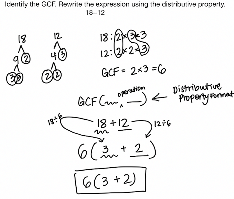 6NS4 GCF/LCM/Distributive Property Review - Quizizz