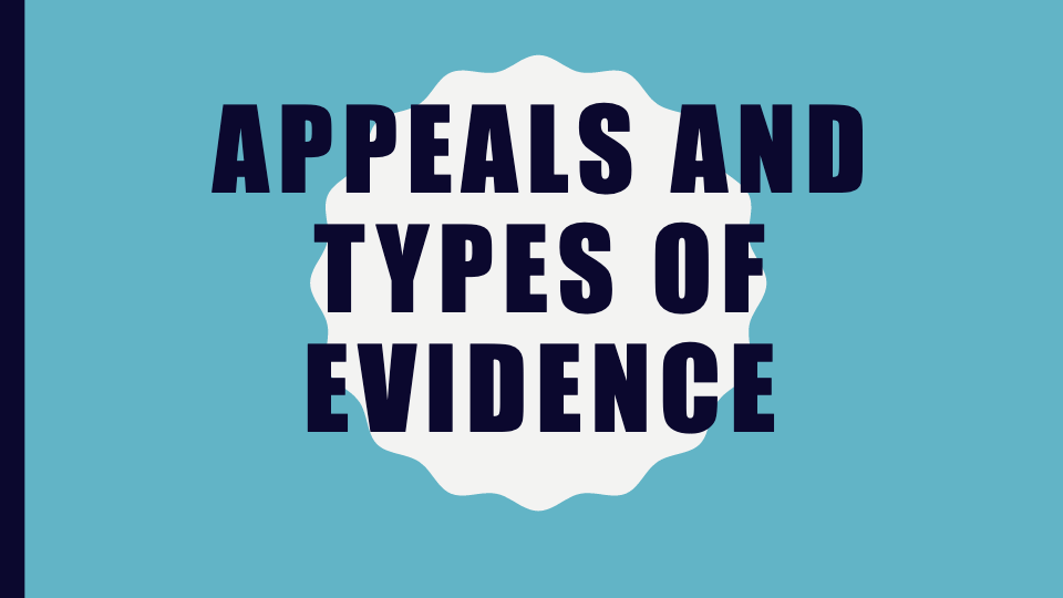 types-of-evidence-english-quizizz