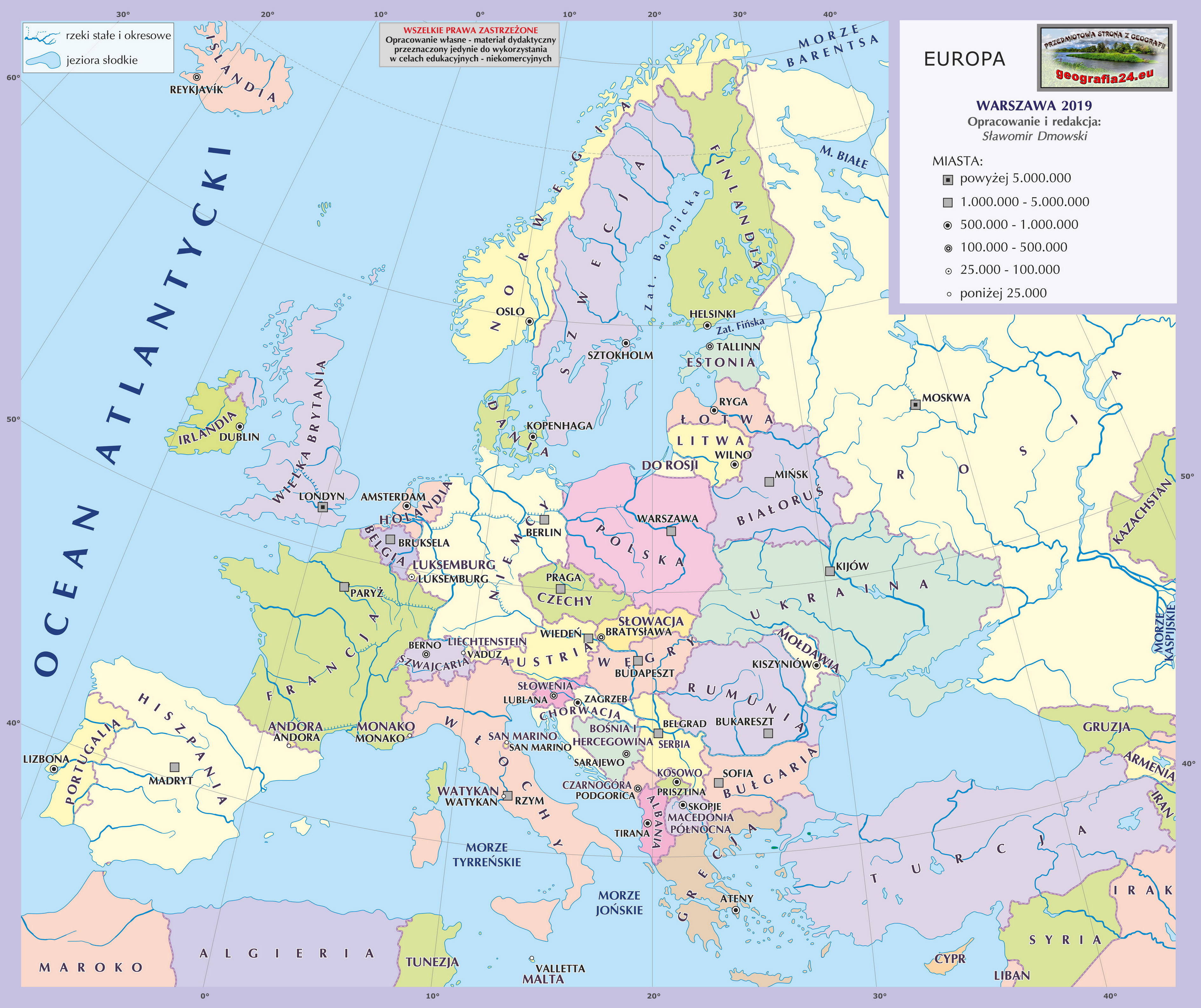 Podział polityczny Europy- kl. 6 Planeta Nowa | 225 plays | Quizizz
