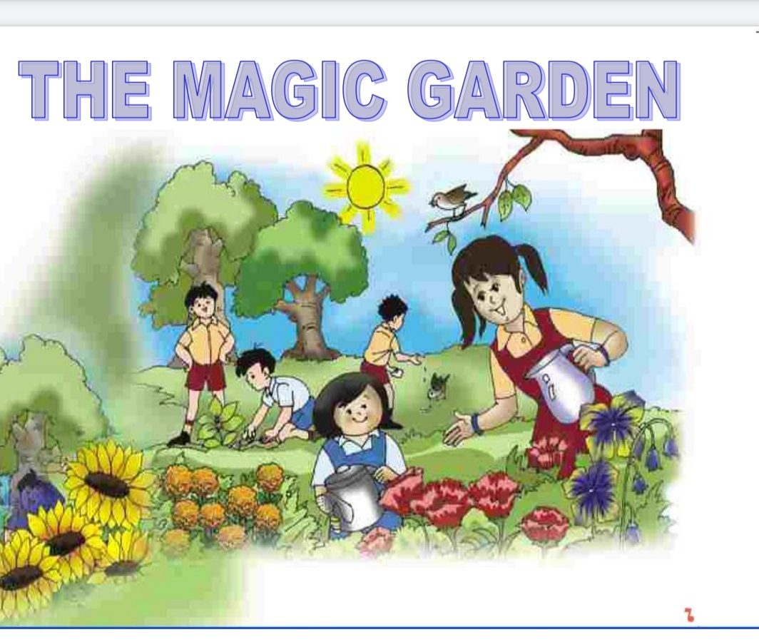 magical garden drawing