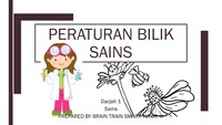 Sains Tahun 1 Peraturan Bilik Sains