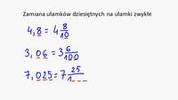 Modele frakcji - Klasa 3 - Quiz