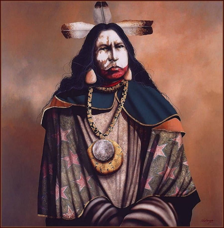 native american war paint men