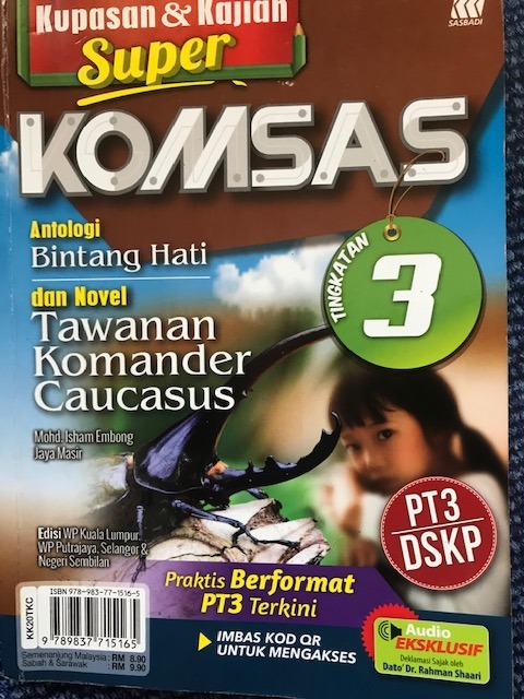 KOMSAS BAHASA MELAYU - TINGKATAN 3