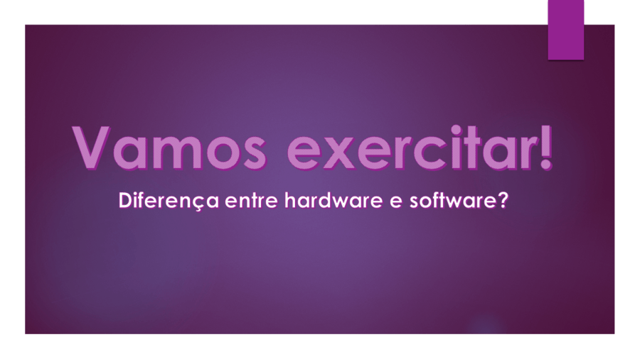 Diferenca Entre Hardware E Software Computers Quizizz