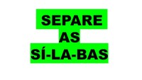 Palavras com múltiplas sílabas - Série 3 - Questionário