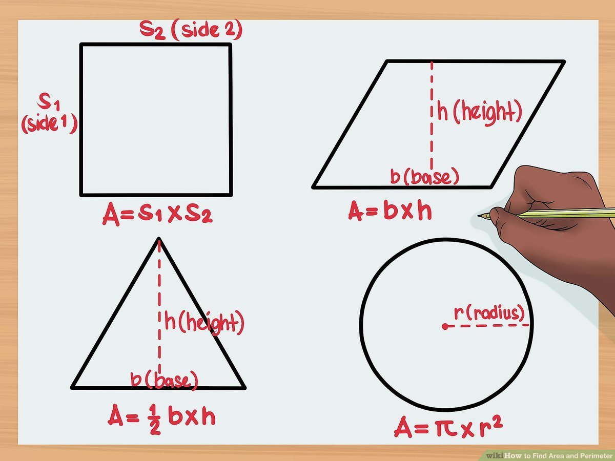 Area Rectangle, Triangle, Circle Mathematics Quizizz