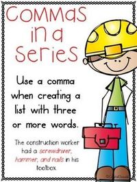 Commas in a Series - Year 2 - Quizizz