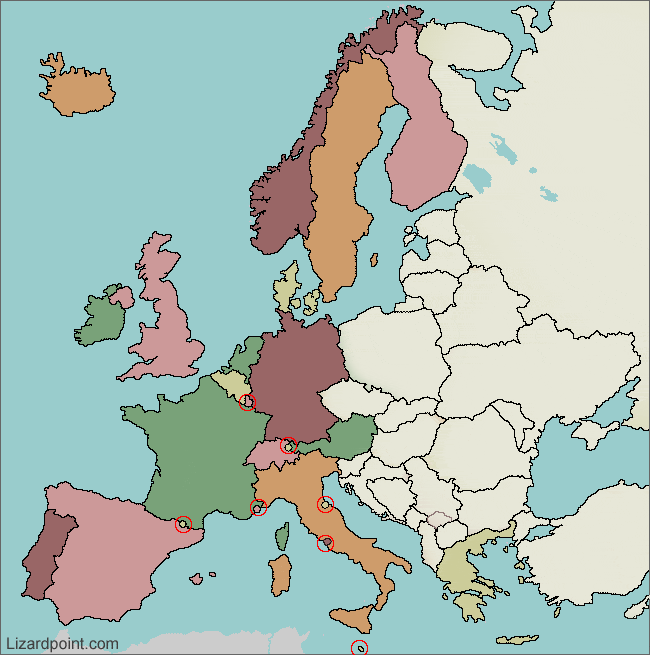 Western Europe Capitals