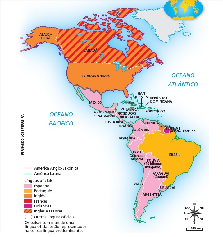 Quiz Geografia Bandeiras Continente Americano - Desafio 1 