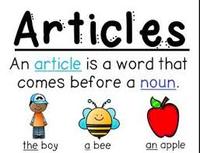 Articles - Grade 3 - Quizizz