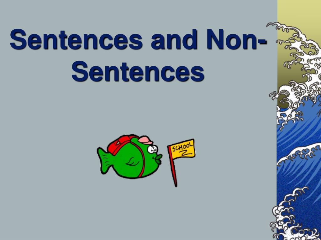 Sentence And Non Sentence Worksheet