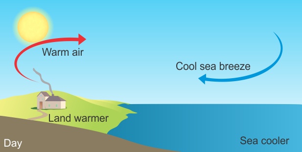 Land Breeze Diagram For Class 7