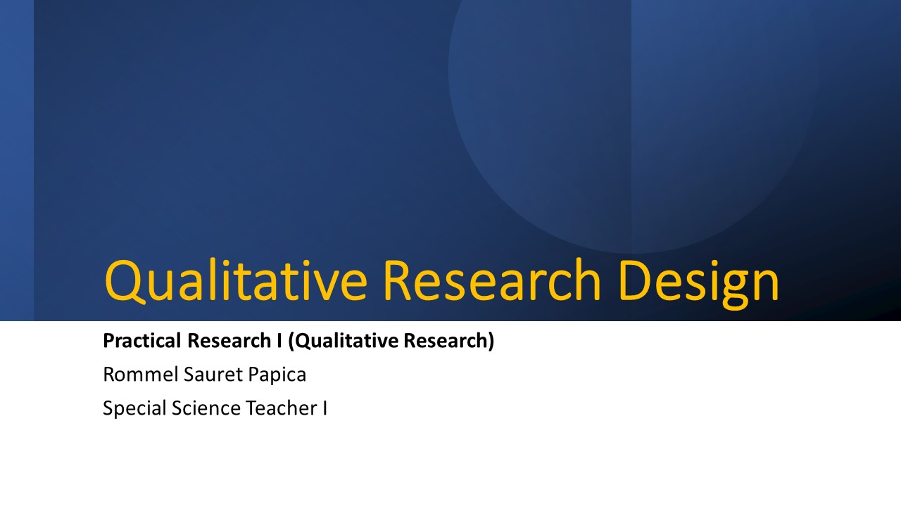 qualitative research design quiz