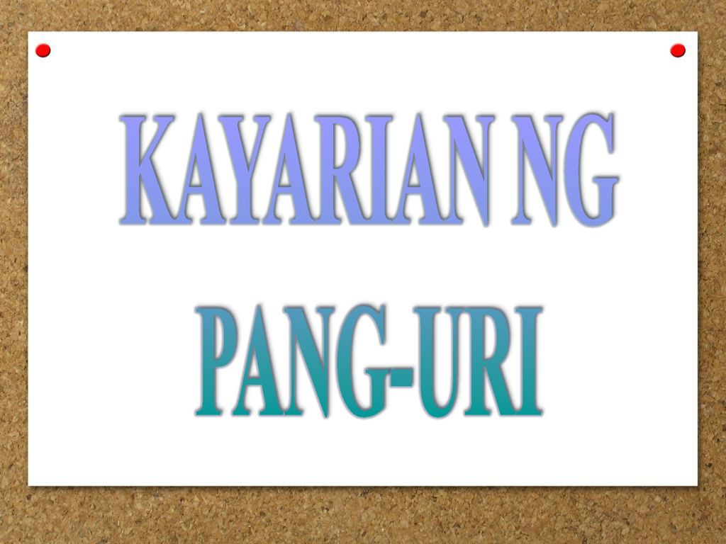 Kayarian Ng Pang - Uri | Other - Quizizz