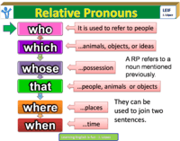 Pronomes relativos - Série 7 - Questionário