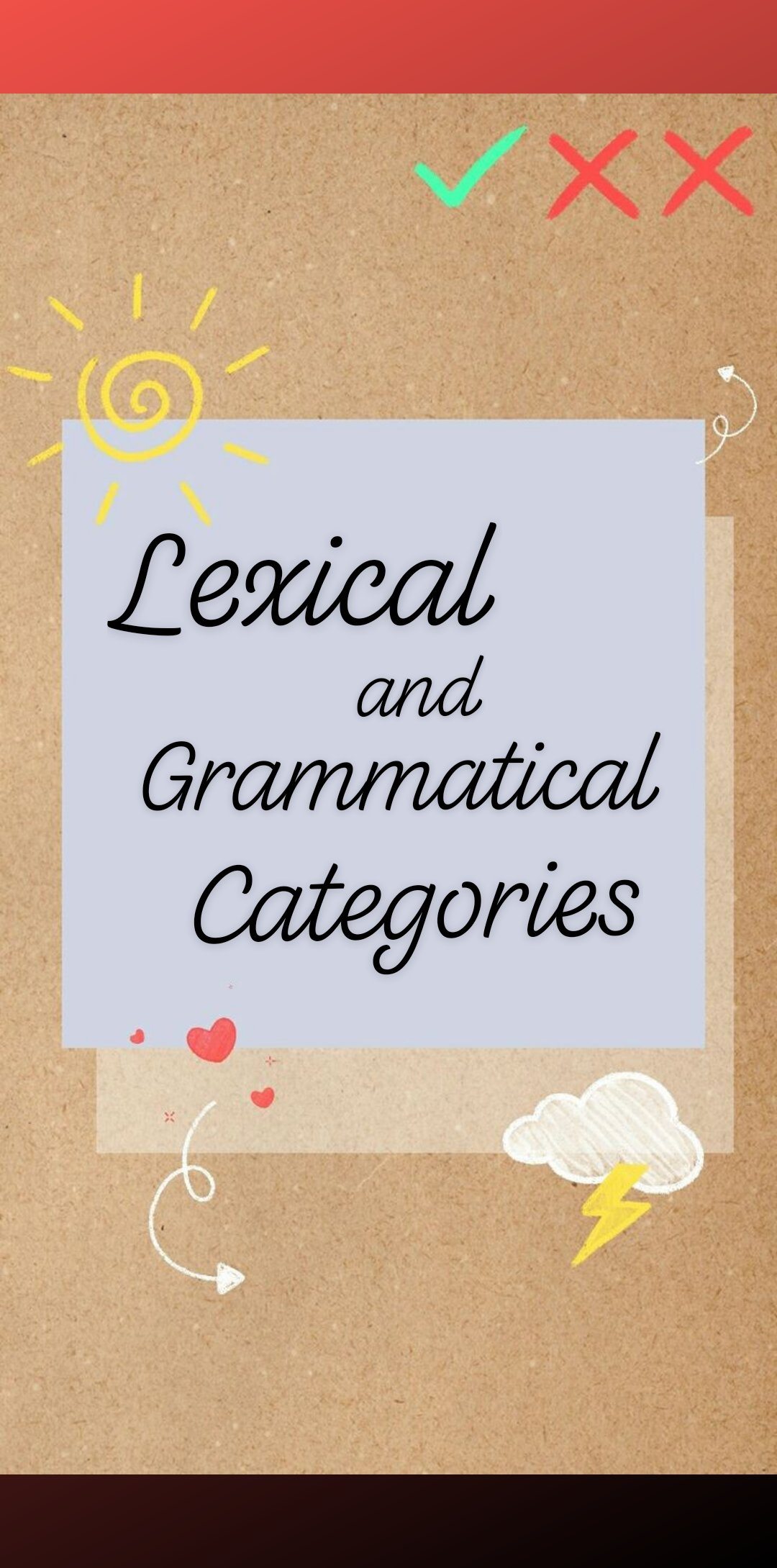 Lexical And Grammatical Categories