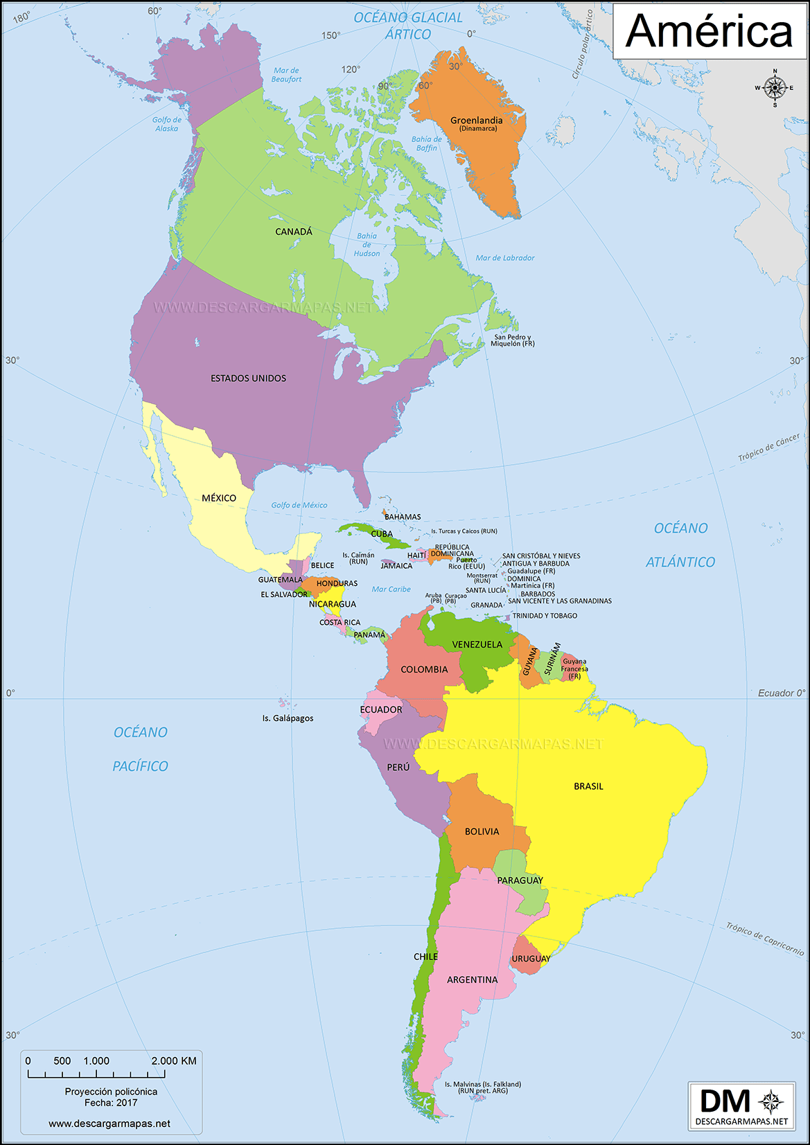 PAÍSES DE AMÉRICA | Quizizz