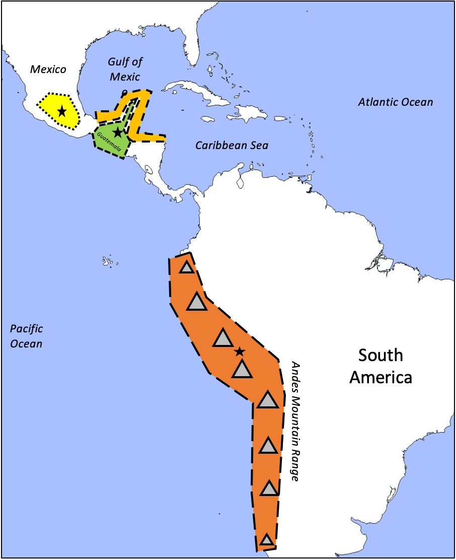 Maya Olmec Map