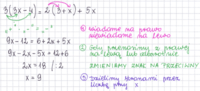 Równania z jedną zmienną - Klasa 7 - Quiz