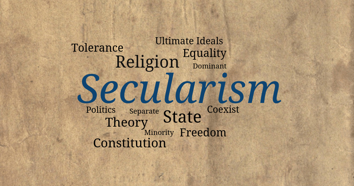 what is the basic thesis of secularism quizlet