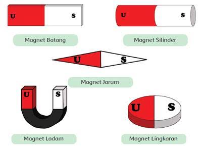 Dua buah paku menempel akibat induksi magnet dari kutub utara sebuah magnet batang seperti gambar berikut. posisi pengkutuban yang benar pada paku ditunjukkan oleh diagram bernomor