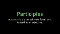 Participles - Year 9 - Quizizz