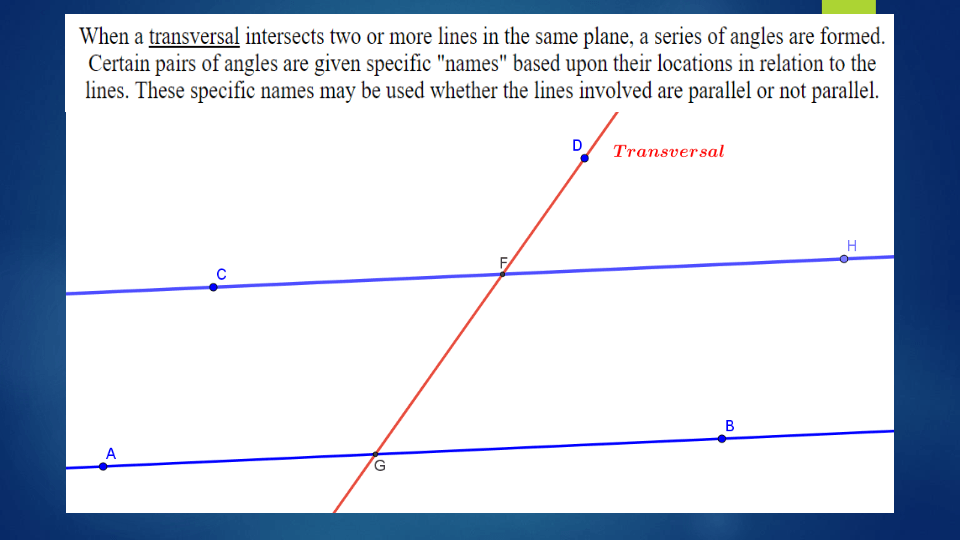 Parallel Lines and Transversals | Mathematics - Quizizz