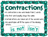 Contractions - Grade 8 - Quizizz