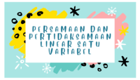 dua pertidaksamaan variabel - Kelas 7 - Kuis