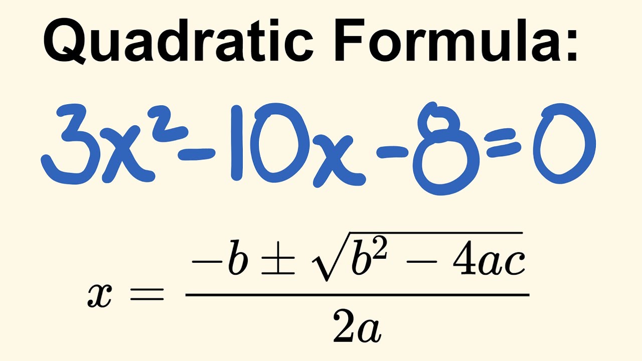 Quadratic Formula Problems And Answers For Quizzes And Worksheets Quizizz