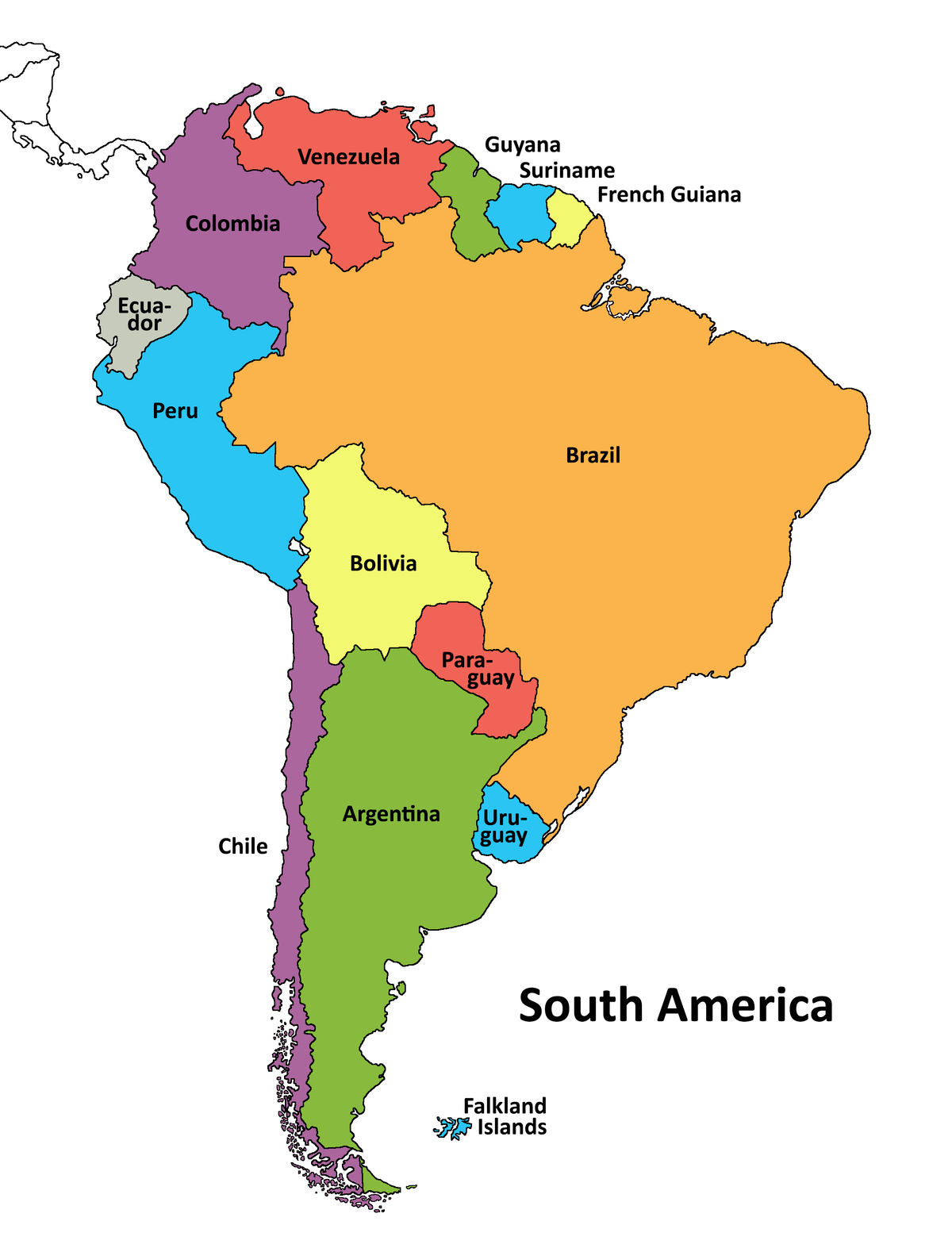 countries in south america - Grade 3 - Quizizz