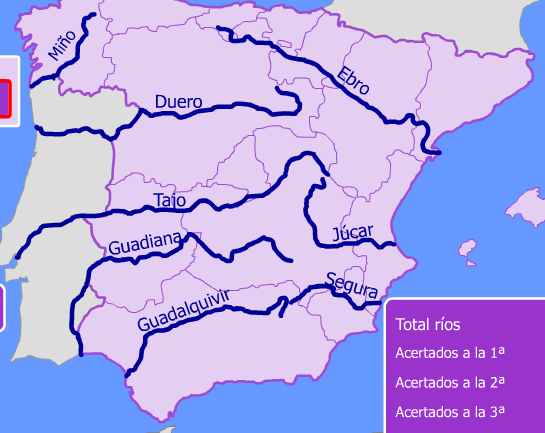 los ríos de España | Mathematics Quiz - Quizizz