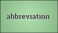 Abbreviations - Class 2 - Quizizz